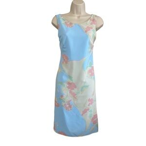 DUSK - Blue Floral SLip Dress - Size 8